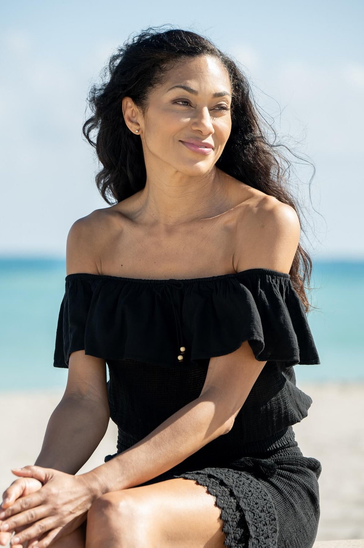 Off Shoulder Beach Top