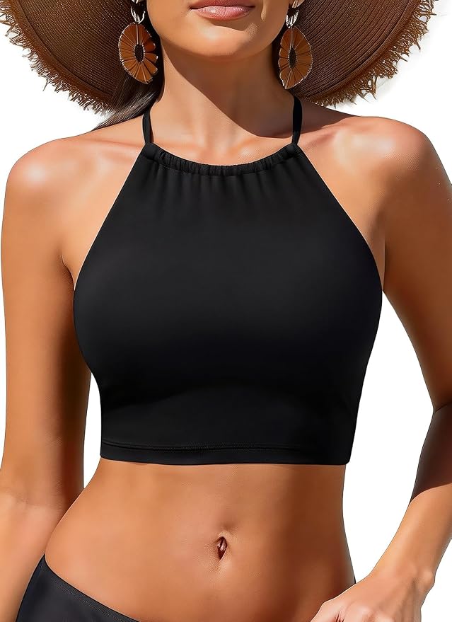 High Neck Bikini Top