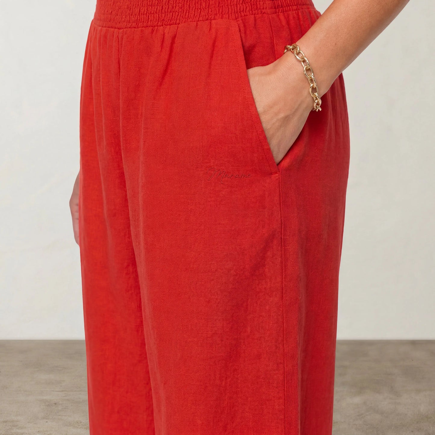 The Amara Linen Trouser