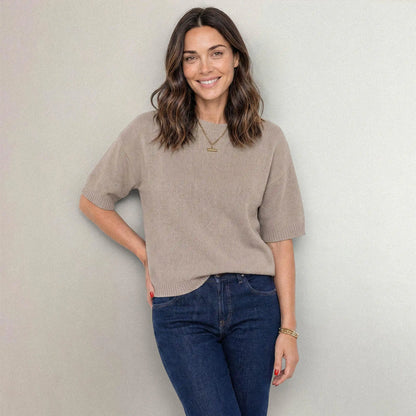 The Arla Cashmere Blend Crew Neck