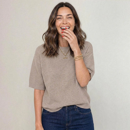 The Arla Cashmere Blend Crew Neck
