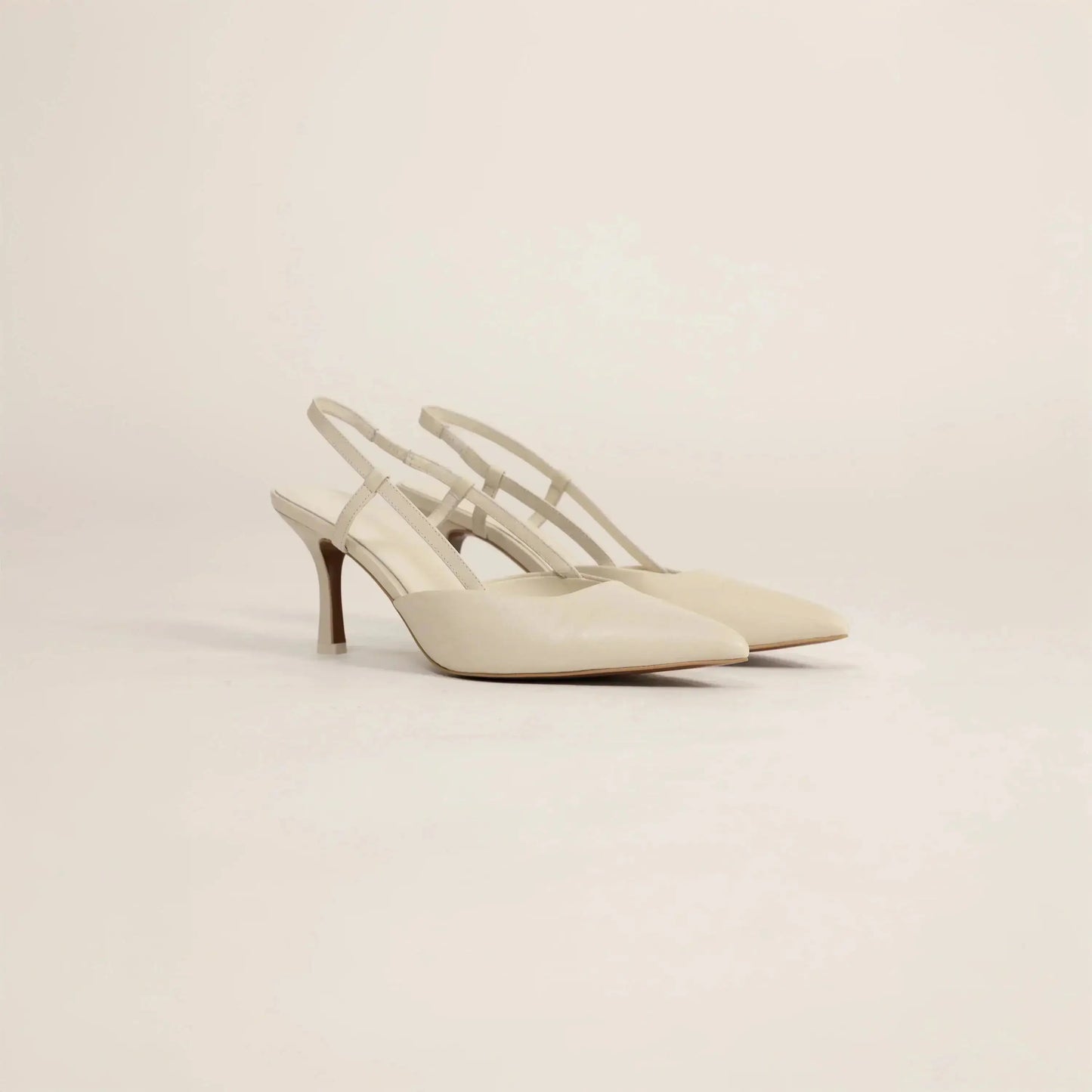 Slingback Leather Heels