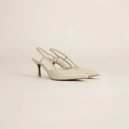 Slingback Leather Heels