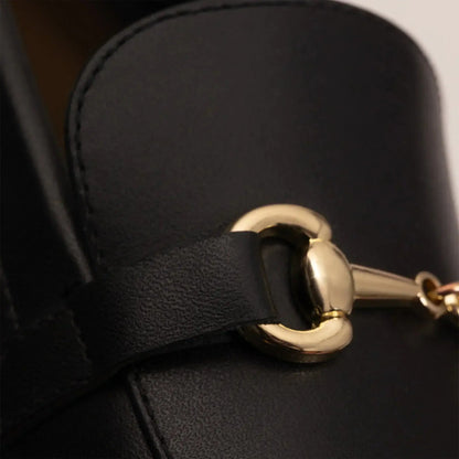 Leather Buckled Loafers