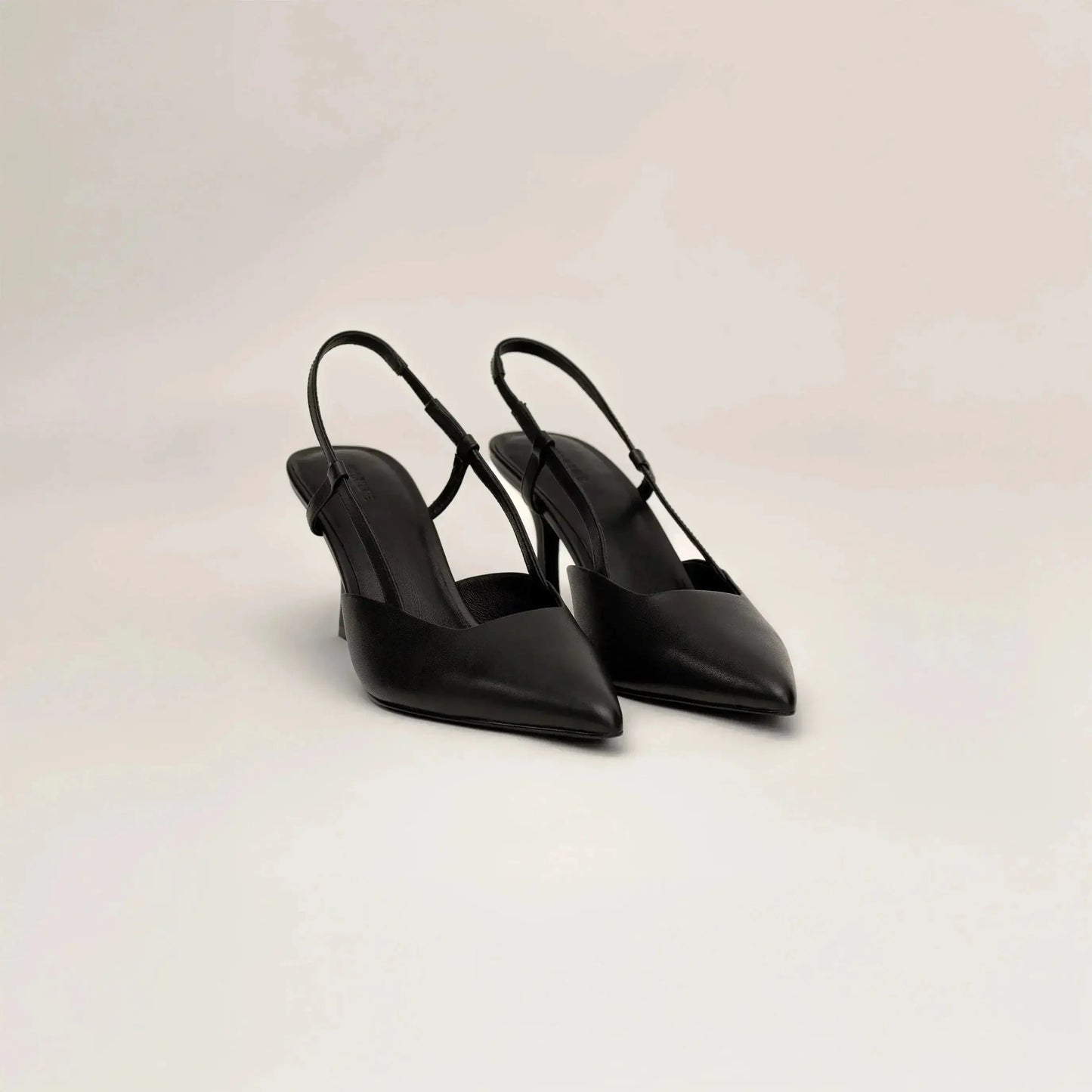 Slingback Leather Heels