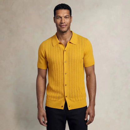 Italian Knit Cable Shirt