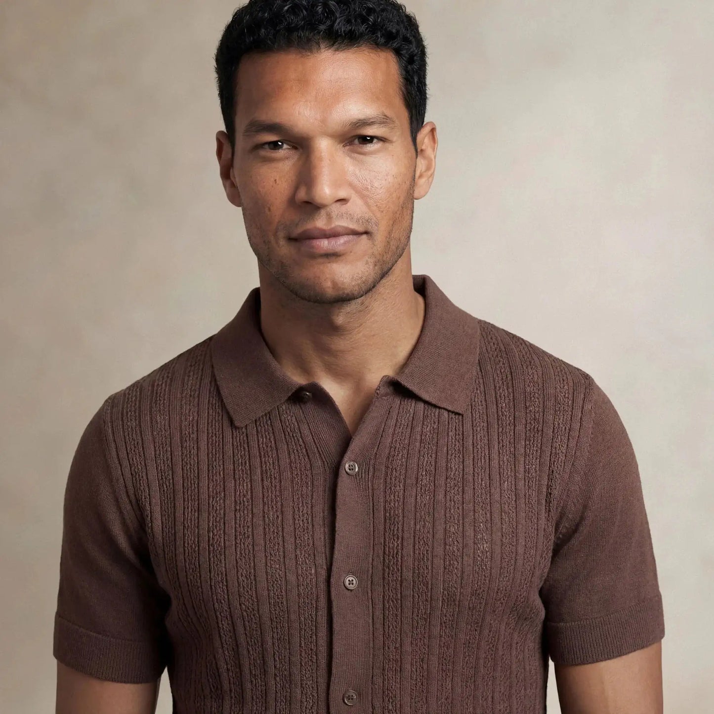 Italian Knit Cable Shirt