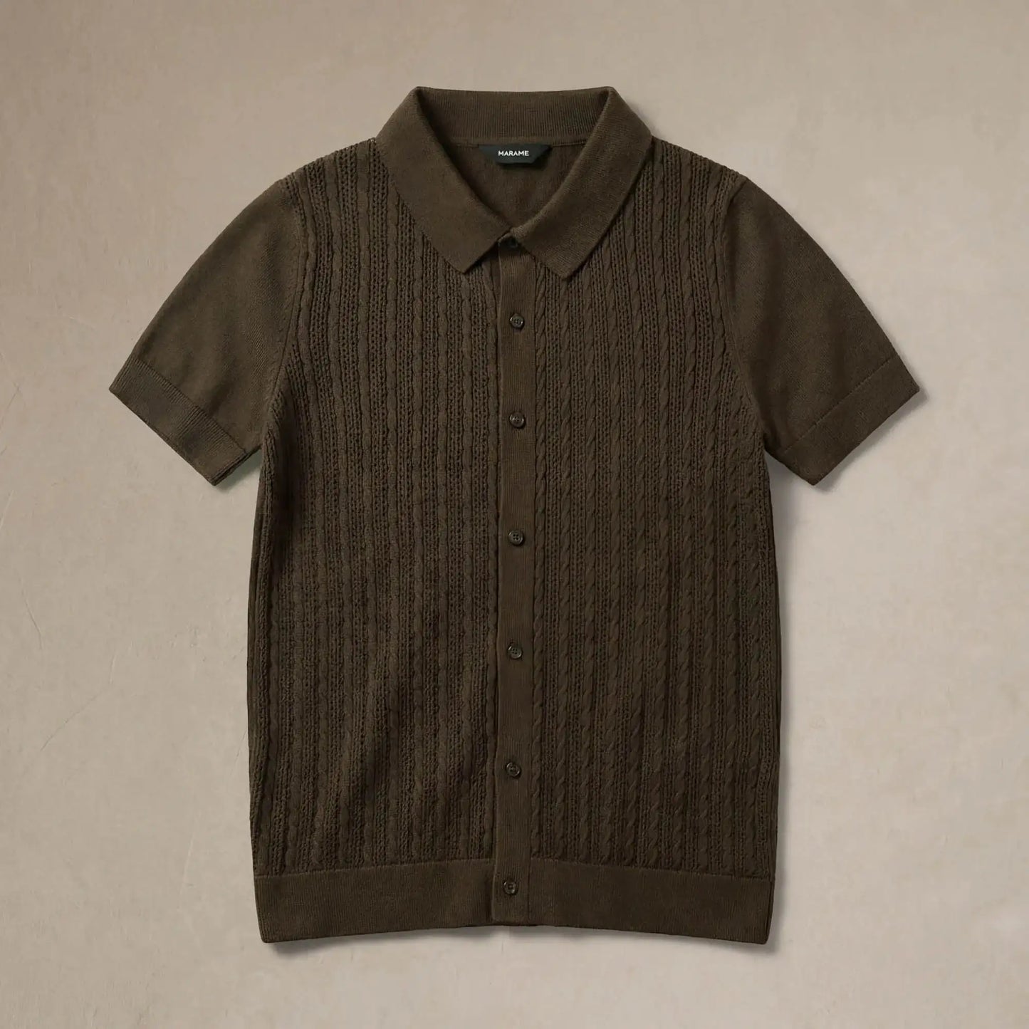 Italian Knit Cable Shirt