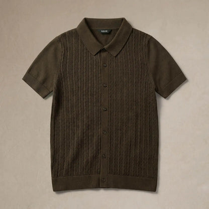 Italian Knit Cable Shirt