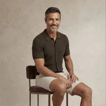 Italian Knit Cable Shirt