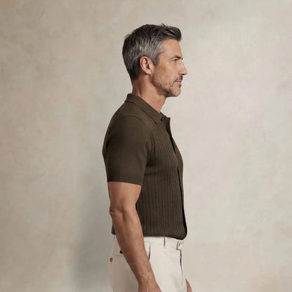 Italian Knit Cable Shirt