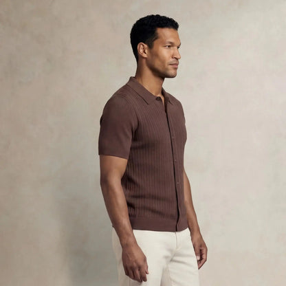 Italian Knit Cable Shirt