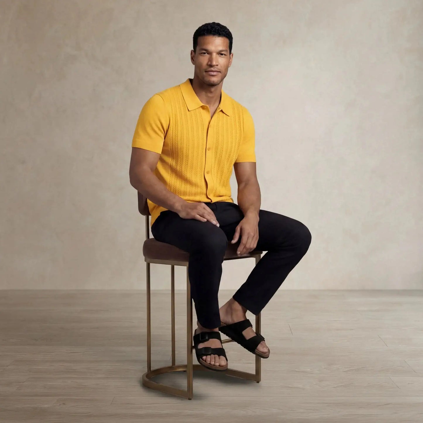 Italian Knit Cable Shirt