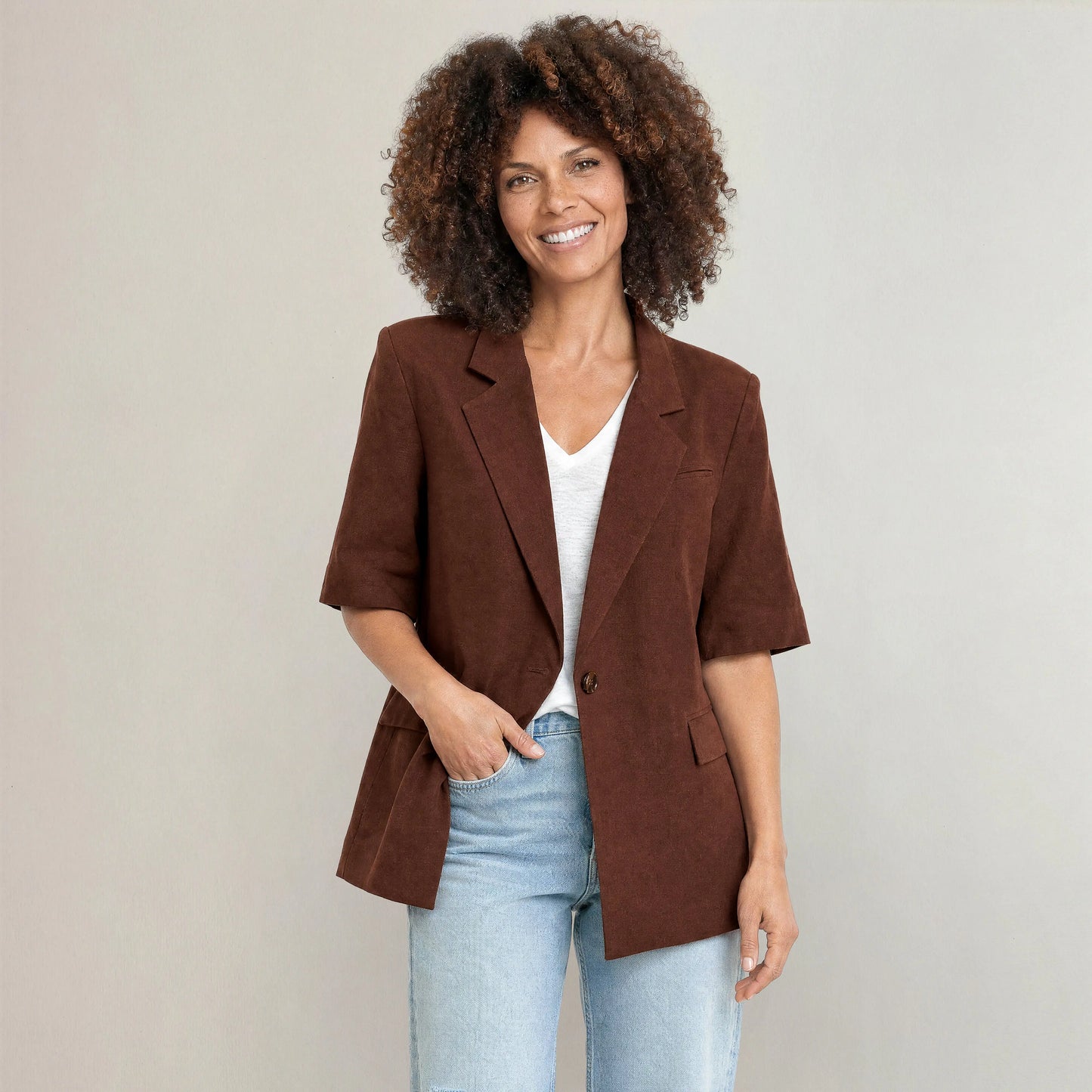 The Eden Shoulder Pad Blazer
