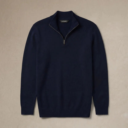 Italian Fine Knit Half Zip