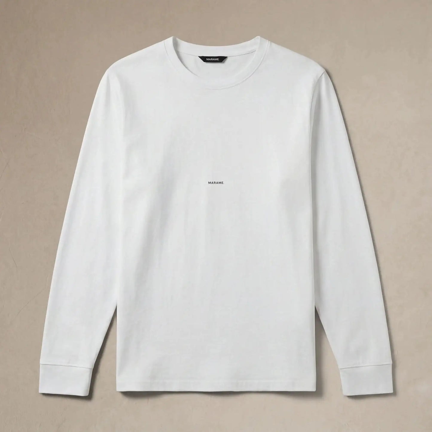 Lyocell Blend Long Sleeve Logo T-Shirt