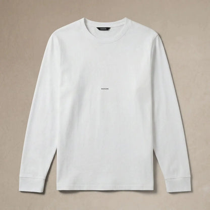 Lyocell Blend Long Sleeve Logo T-Shirt
