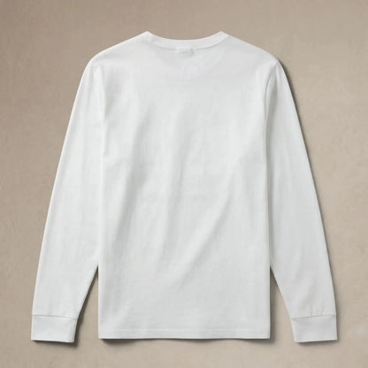 Lyocell Blend Long Sleeve Logo T-Shirt