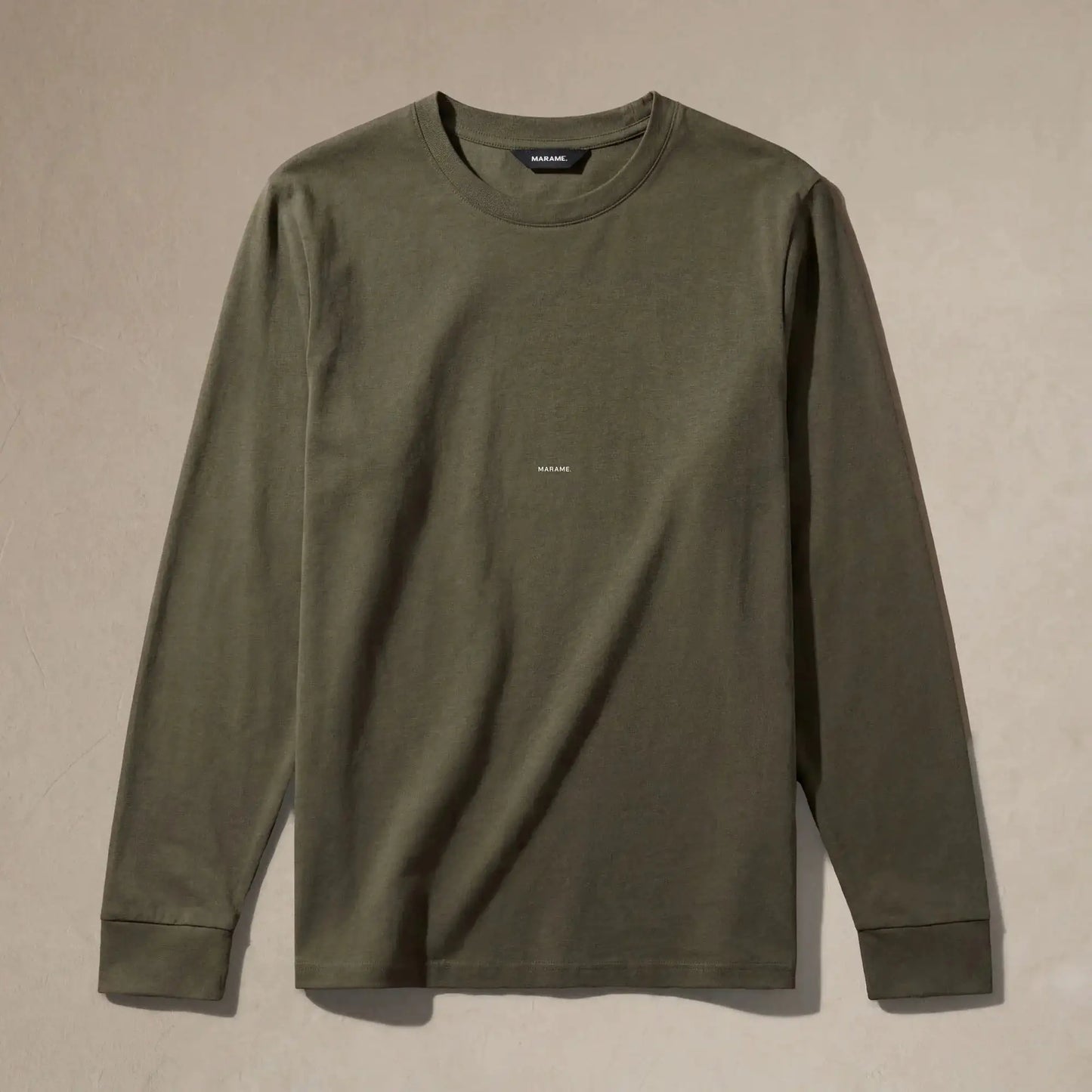 Lyocell Blend Long Sleeve Logo T-Shirt