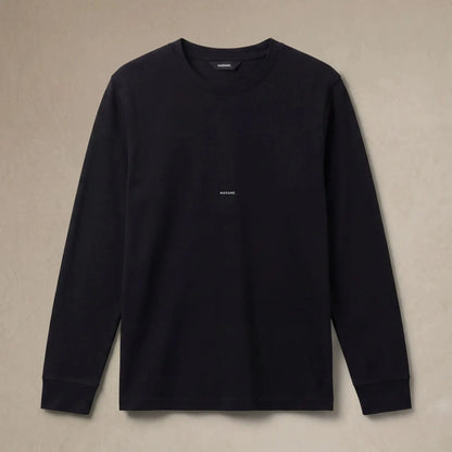 Lyocell Blend Long Sleeve Logo T-Shirt