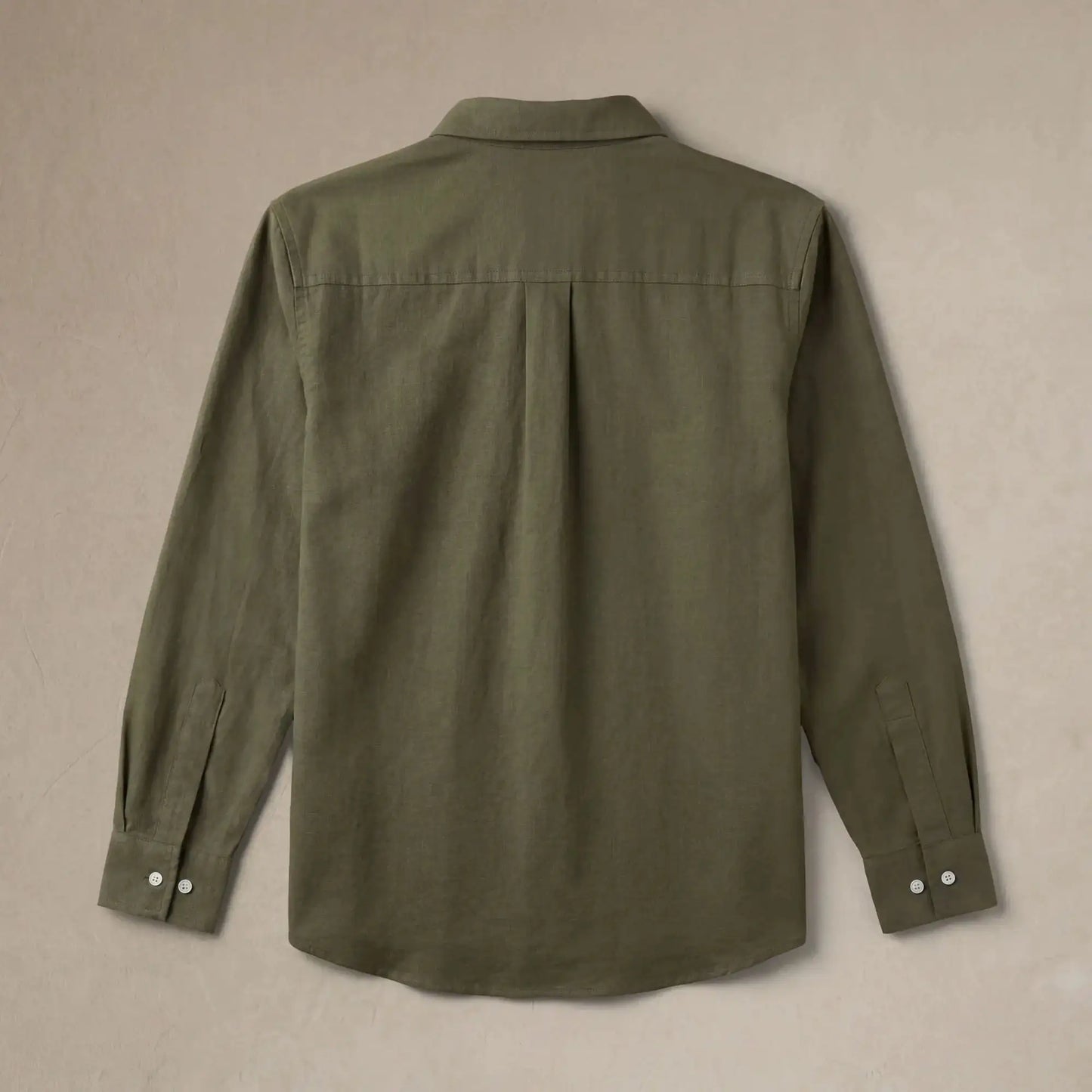 Linen Blend Long Sleeve Shirt
