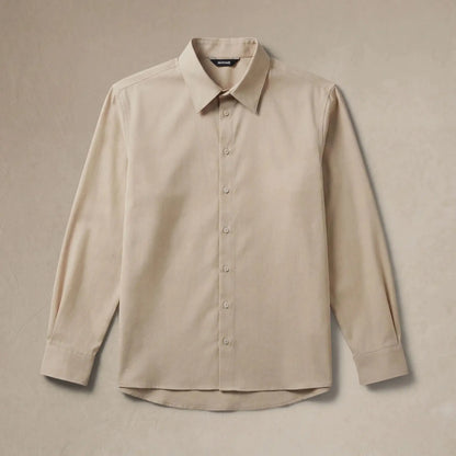 Linen Blend Long Sleeve Shirt