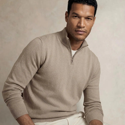 Italian Fine Knit Half Zip
