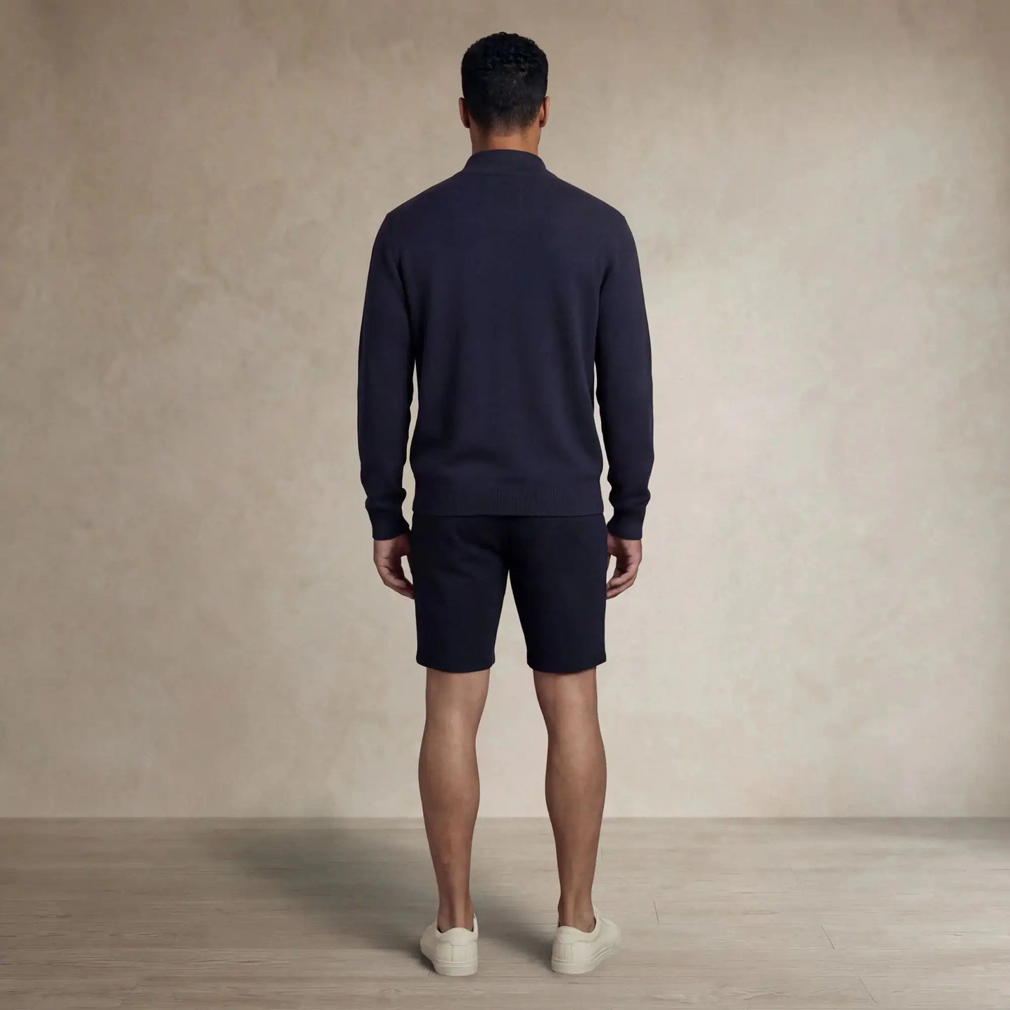 Italian Fine Knit Half Zip