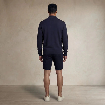 Italian Fine Knit Half Zip