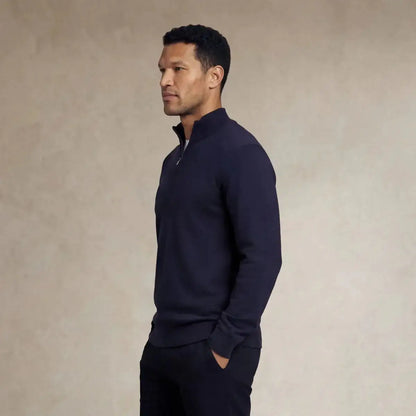 Italian Fine Knit Half Zip