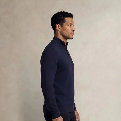 Italian Fine Knit Half Zip