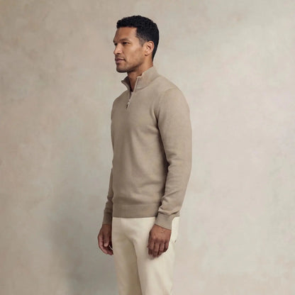 Italian Fine Knit Half Zip