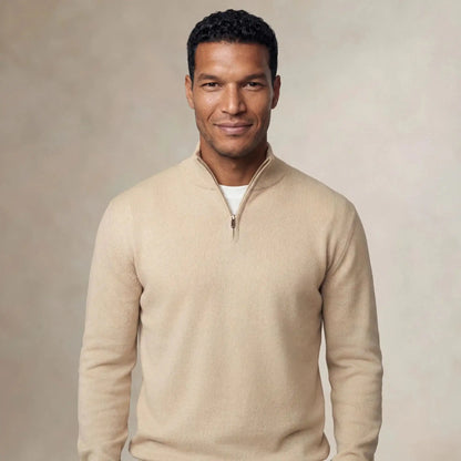 Italian Fine Knit Half Zip