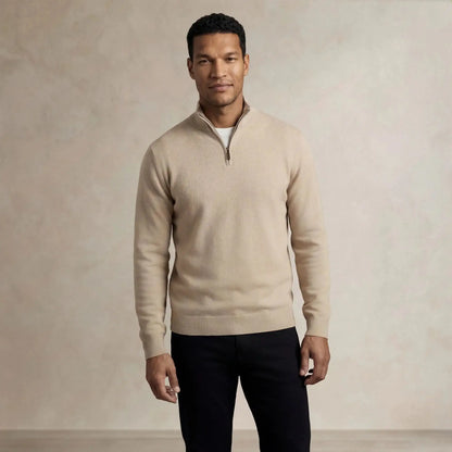 Italian Fine Knit Half Zip