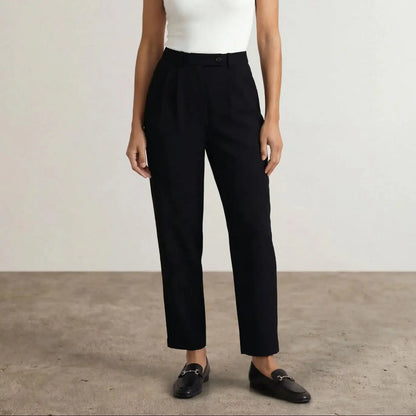 High-Waisted Tapered Trousers