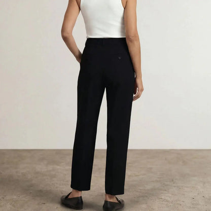 High-Waisted Tapered Trousers