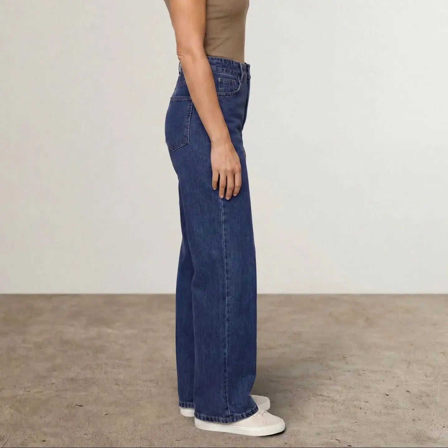 High-Waisted Wide Leg Jeans