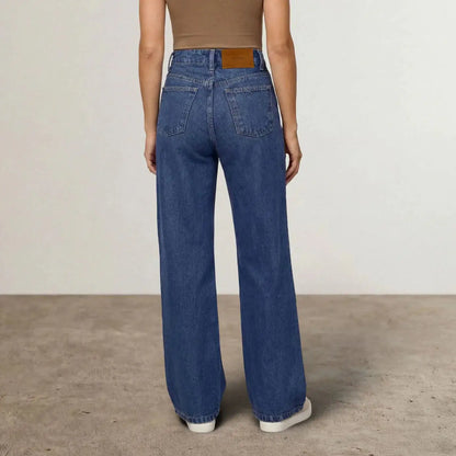 High-Waisted Wide Leg Jeans