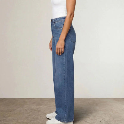 High-Waisted Wide Leg Jeans