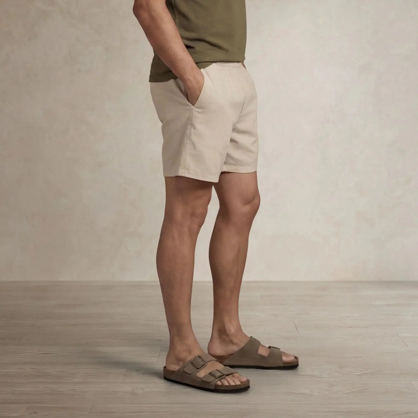 Linen Blend Shorts