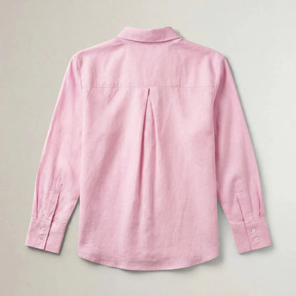 Linen Blend Long Sleeve Shirt
