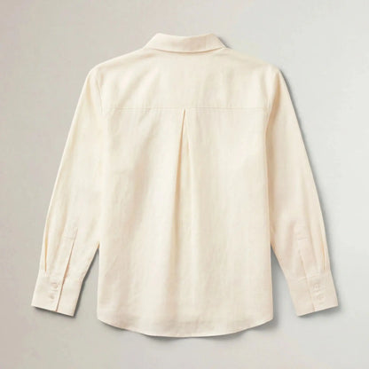Linen Blend Long Sleeve Shirt