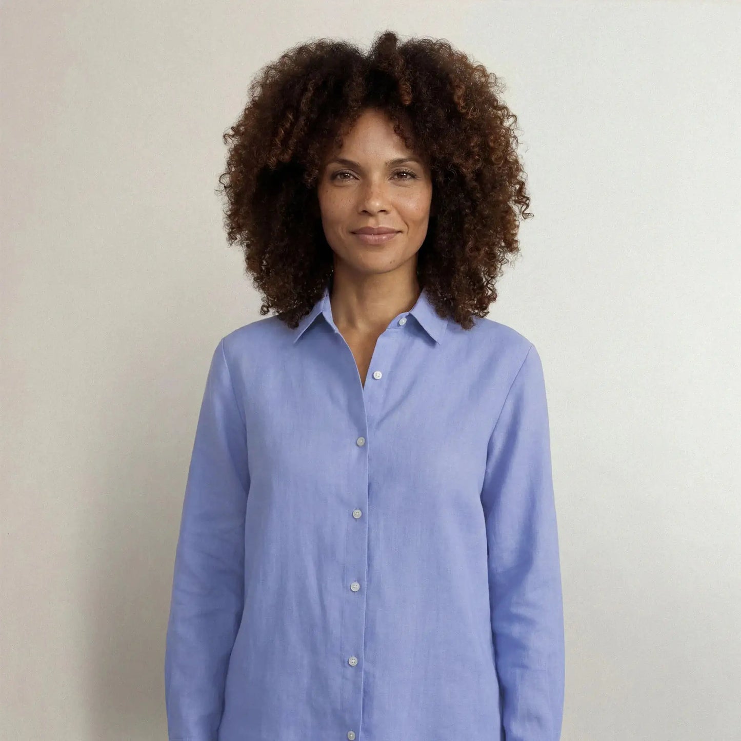 Linen Blend Long Sleeve Shirt