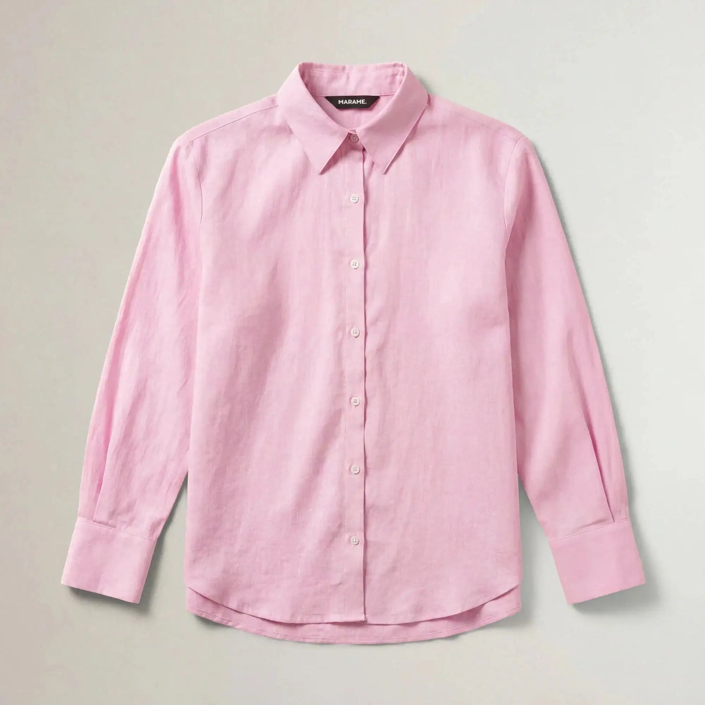 Linen Blend Long Sleeve Shirt