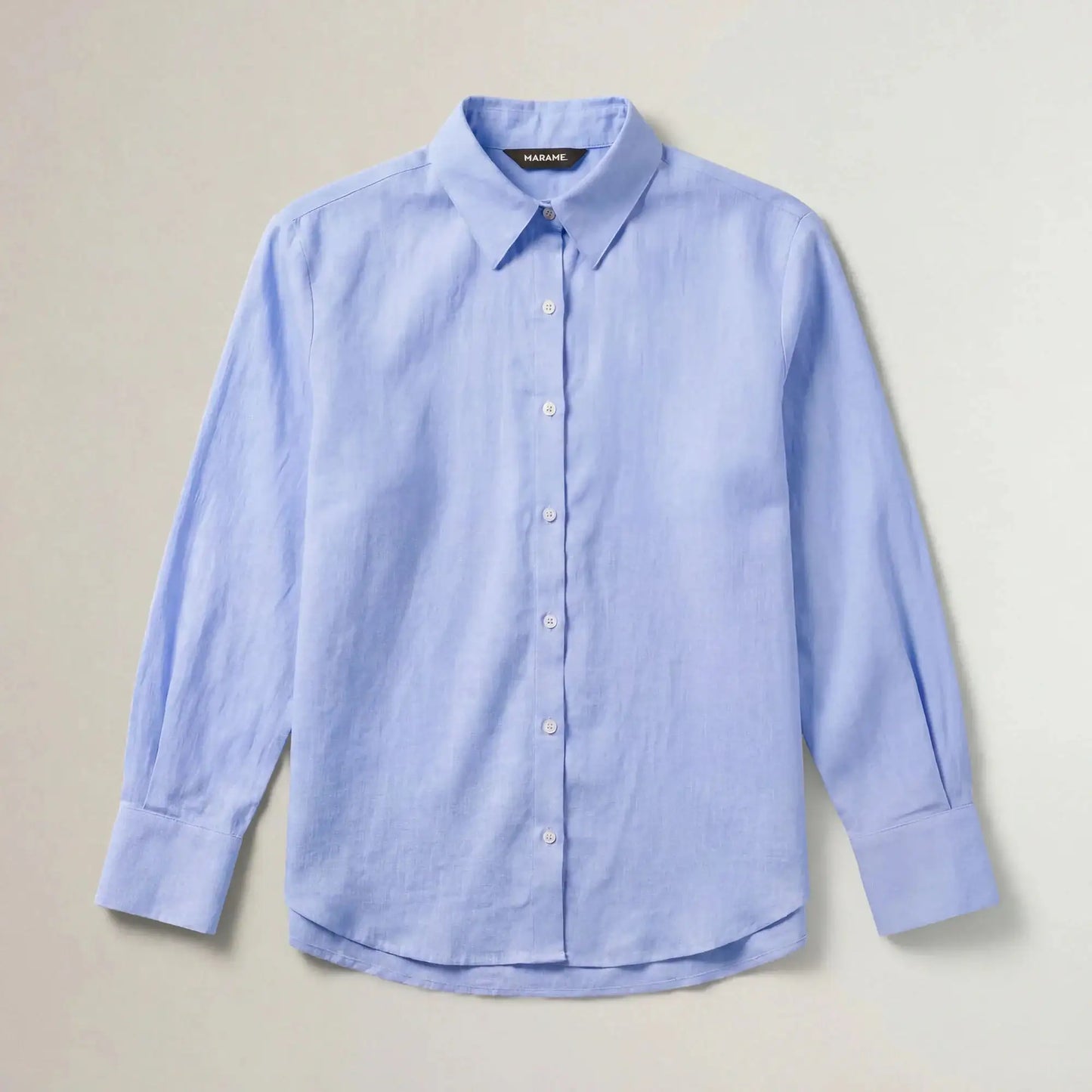 Linen Blend Long Sleeve Shirt