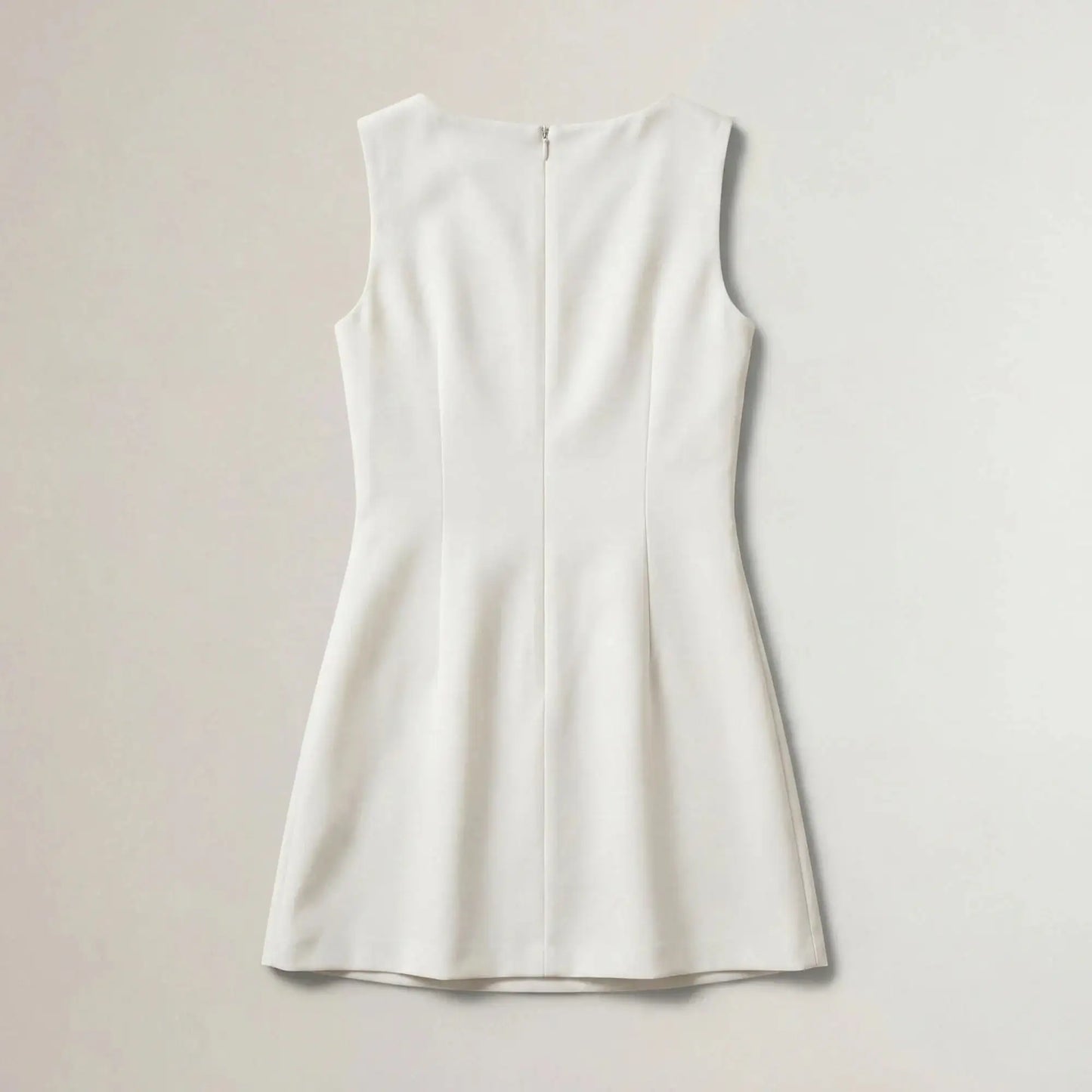 Mid-Thigh Boat Neck Dress