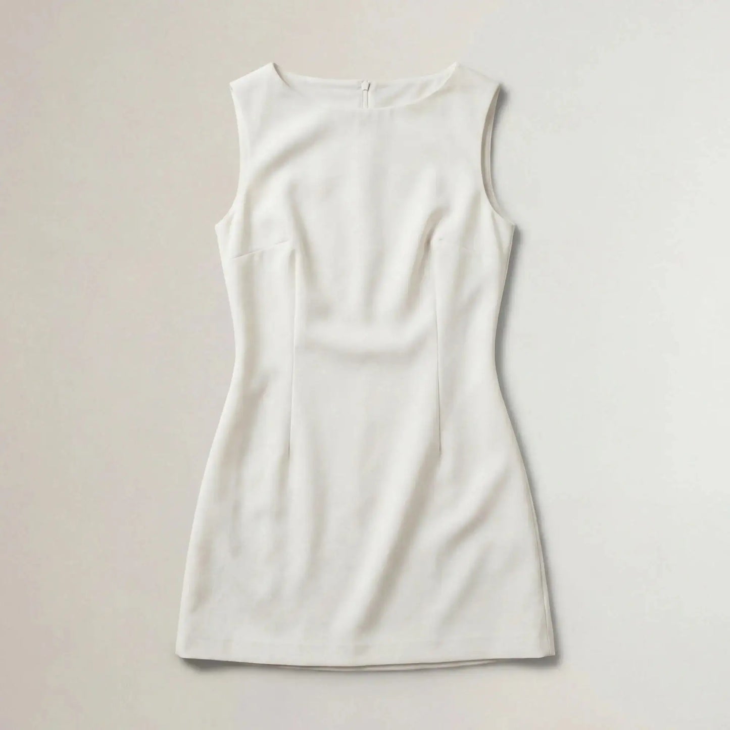 Mid-Thigh Boat Neck Dress