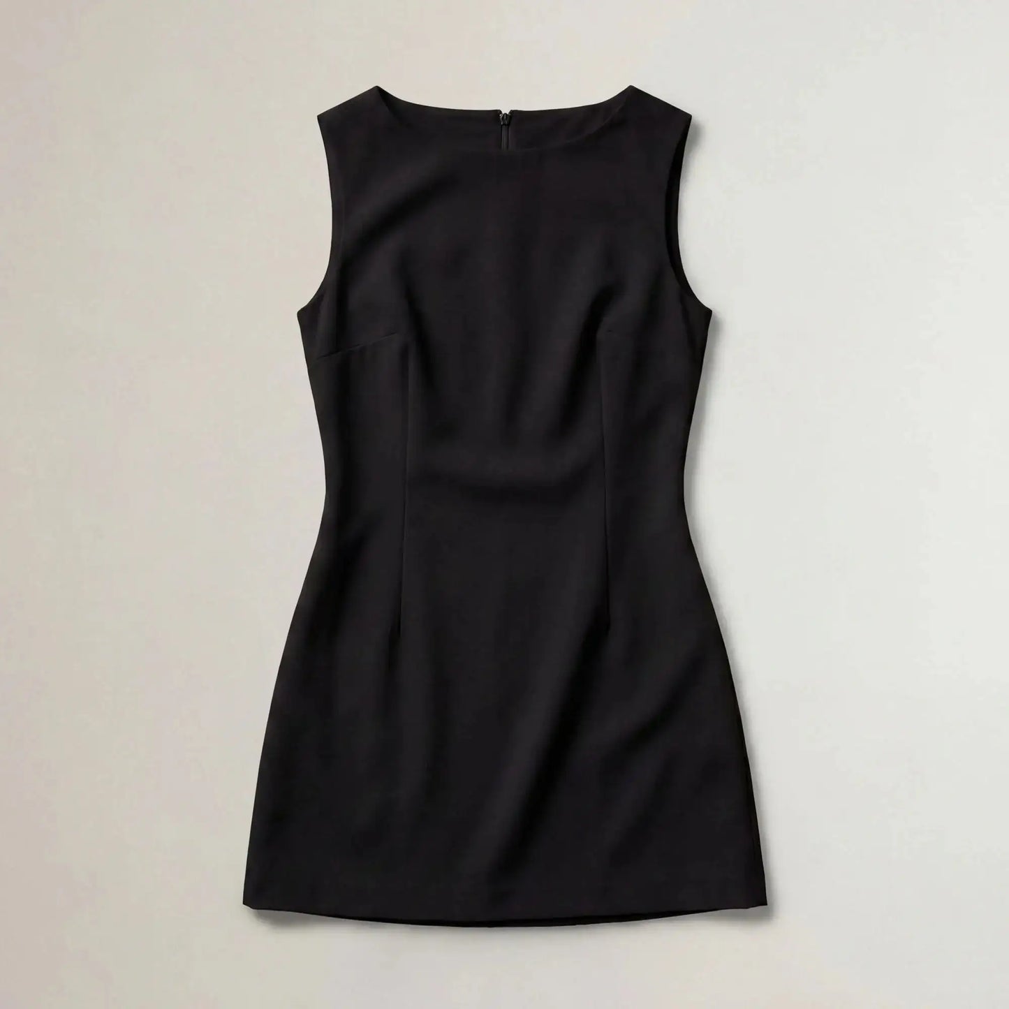 Mid-Thigh Boat Neck Dress
