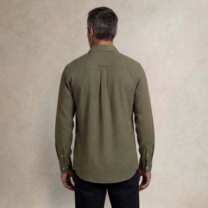 Linen Blend Long Sleeve Shirt