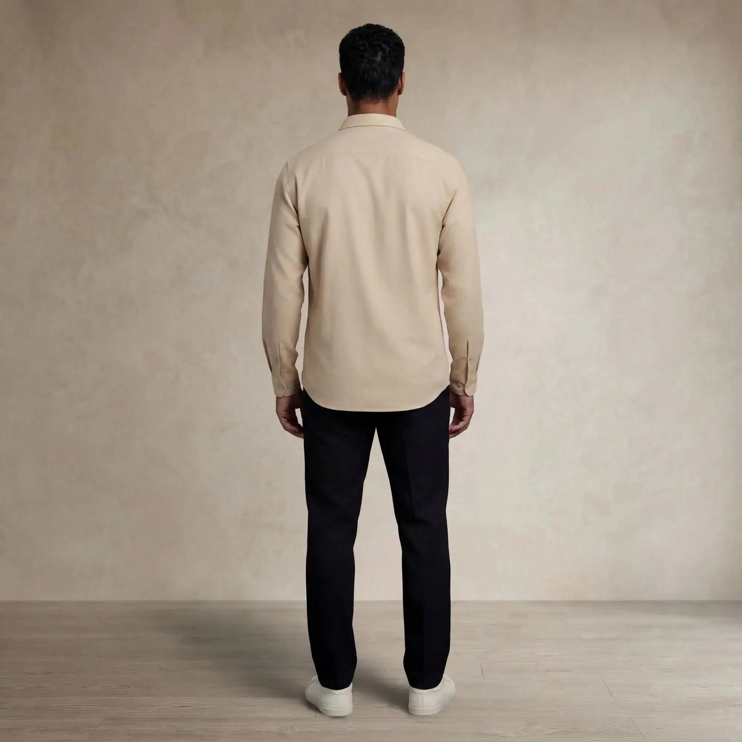 Linen Blend Long Sleeve Shirt